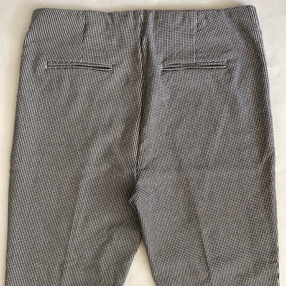 Massimo Fabbro Italy | Houndstooth Front Seam Pull On Crop Pants Black/White 10 - Picture 9 of 11